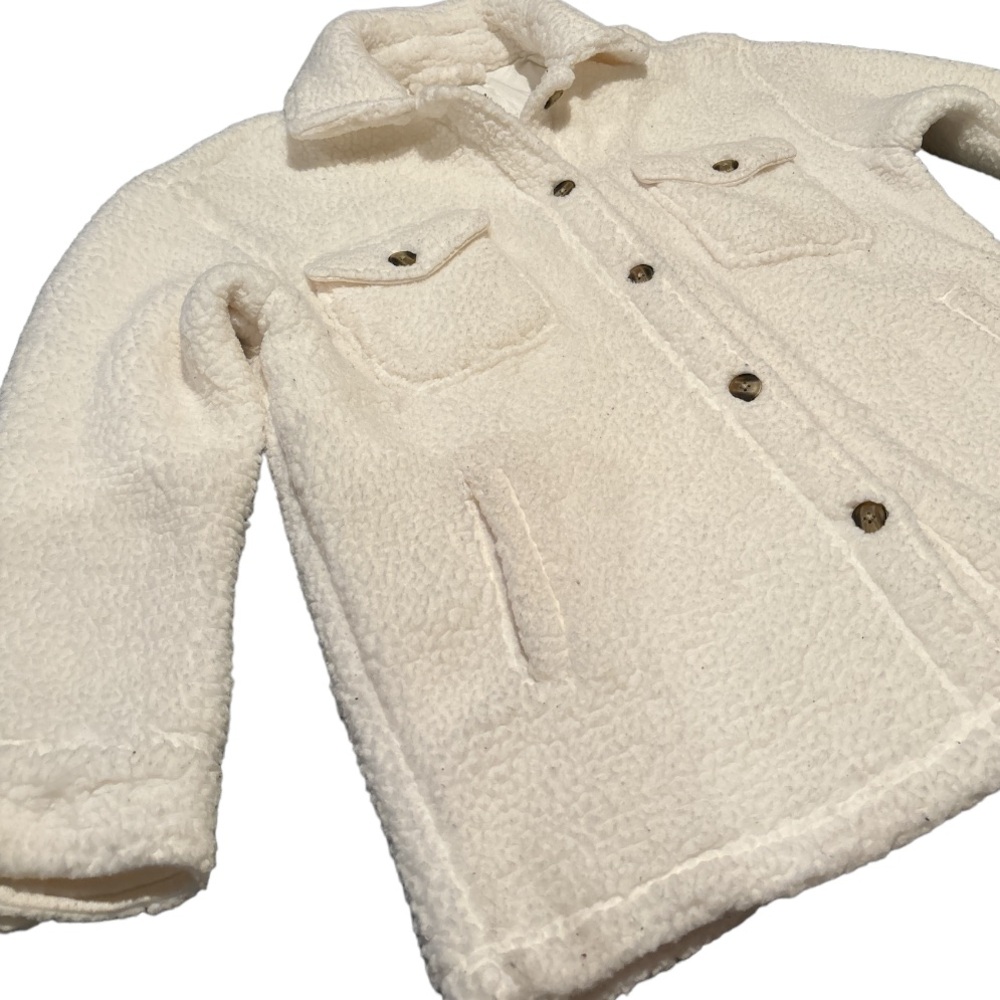 Aerie Oversized Button Up Sherpa Jacket /‎ XS - Picture 3 of 4